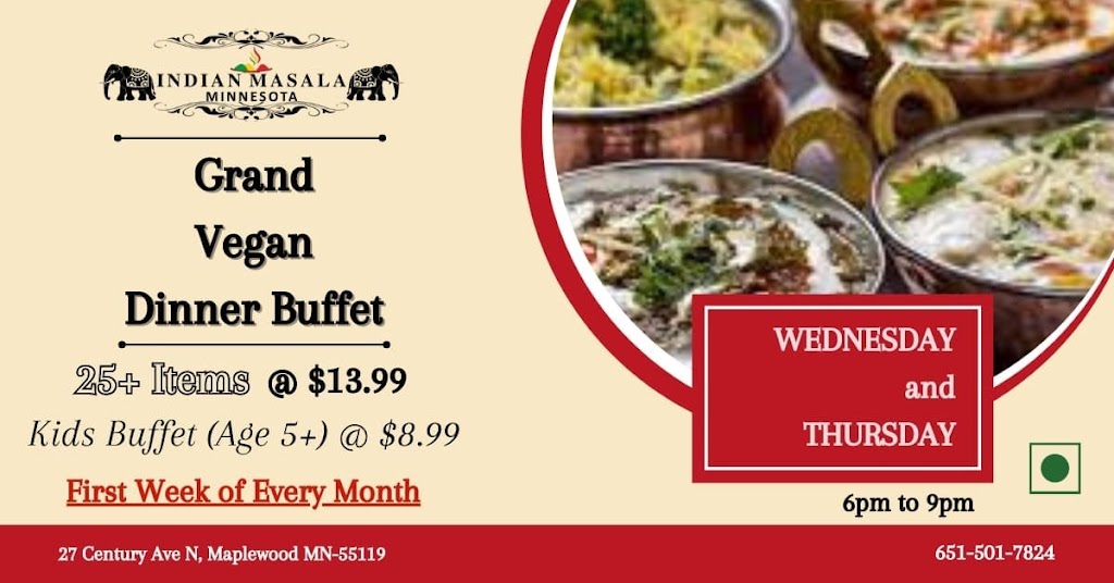 Indian Masala | 27 Century Ave N, Maplewood, MN 55119, USA | Phone: (651) 501-7824