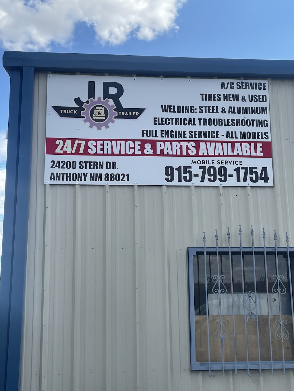 JR Truck and Trailer | 24200 Stern Dr, Anthony, NM 88021, USA | Phone: (915) 799-1754