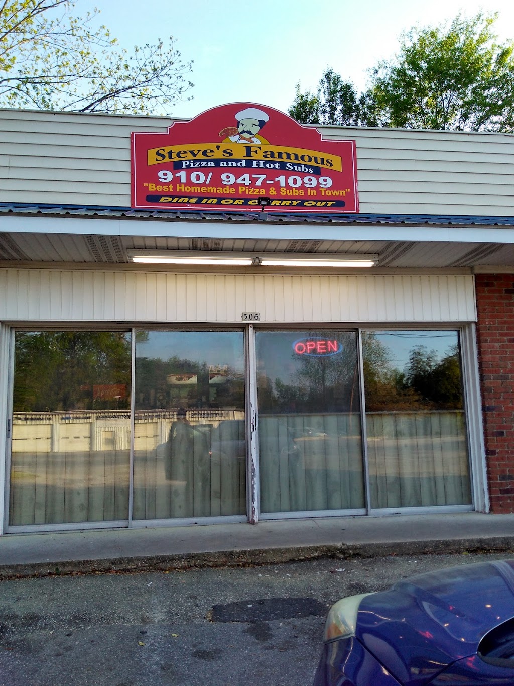Steves Pizza & Hot Subs | 506 Monroe St, Carthage, NC 28327, USA | Phone: (910) 947-1099