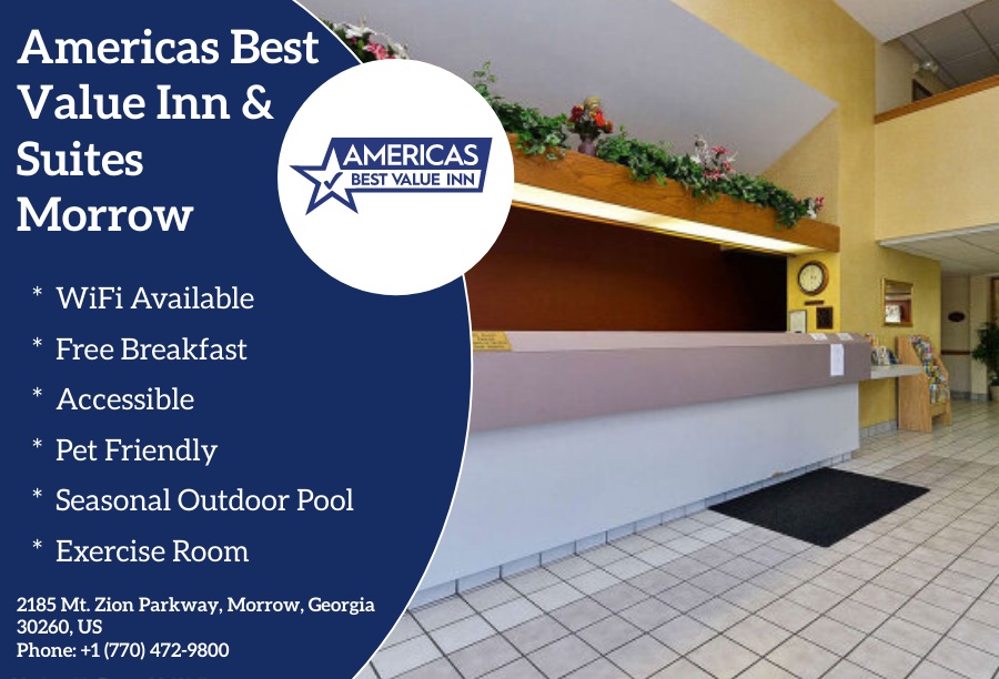 Americas Best Value Inn & Suites | 2185 Mt Zion Pkwy, Morrow, GA 30260, USA | Phone: (770) 472-9800