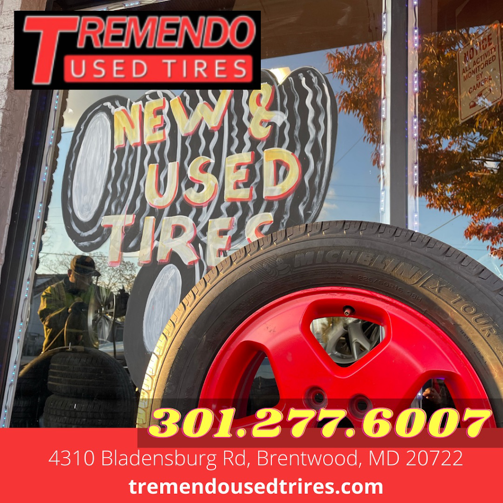 Tremendo Used Tires | 4310 Bladensburg Rd, Brentwood, MD 20722, USA | Phone: (301) 277-6007