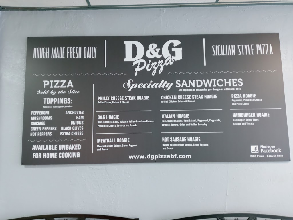 D&G Pizza | 1818 7th Ave A, Beaver Falls, PA 15010, USA | Phone: (724) 843-2224