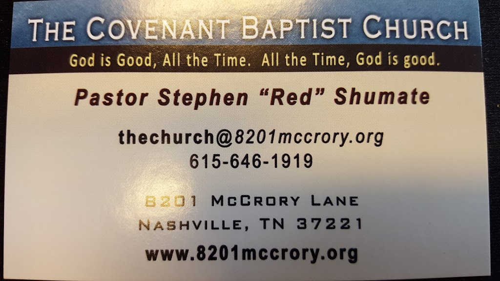Covenant Baptist Church in Bellevue | 8201 McCrory Ln, Nashville, TN 37221, USA | Phone: (615) 646-1919