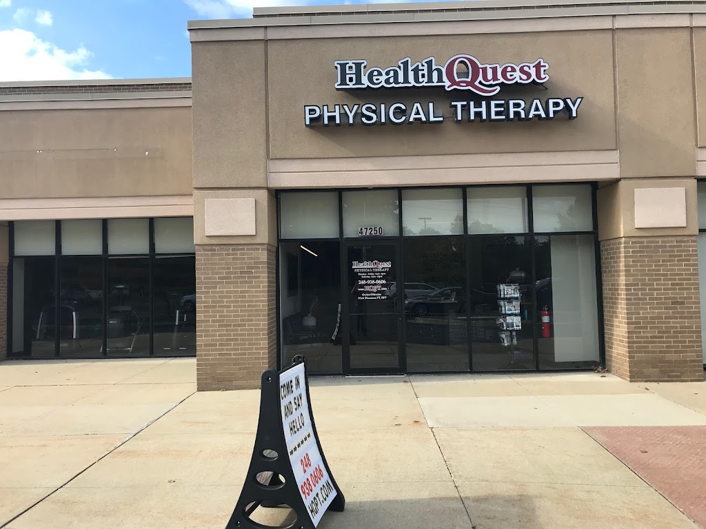 HealthQuest Physical Therapy - Novi | 47250 W 10 Mile Rd, Novi, MI 48374, USA | Phone: (248) 938-0606