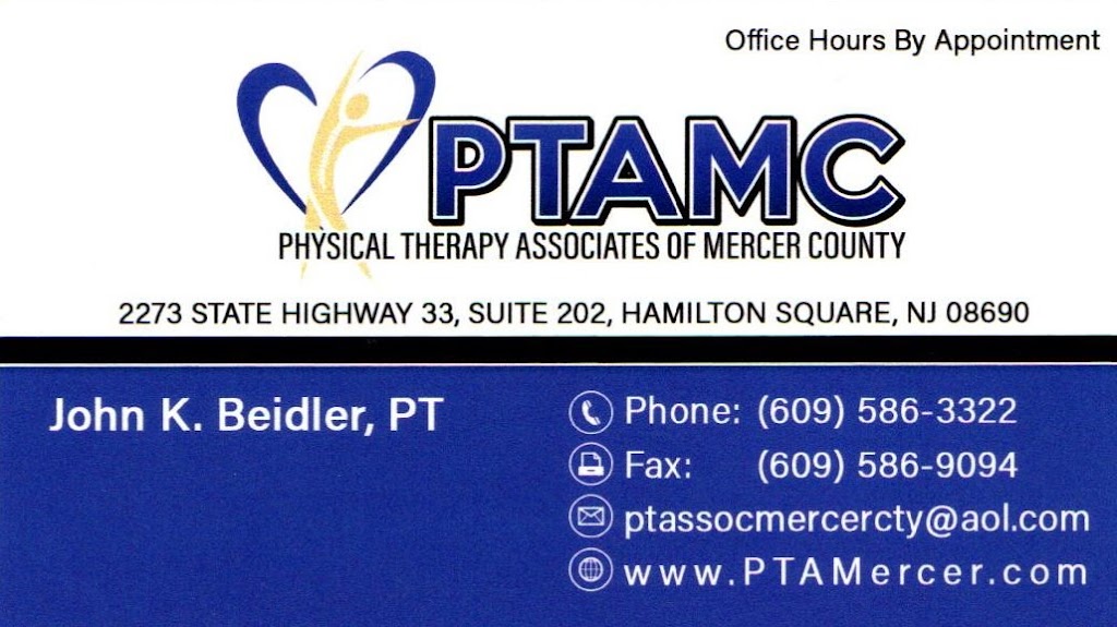 PHYSICAL THERAPY ASSOCIATES OF MERCER COUNTY | 2273 NJ-33 SUITE 202, Hamilton Township, NJ 08690, USA | Phone: (609) 586-3322