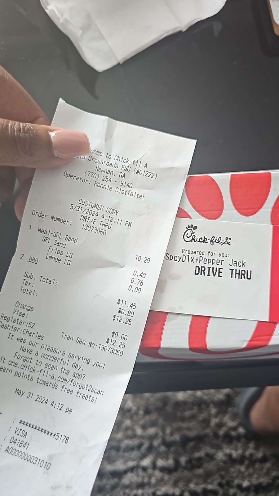 Chick-fil-A | 5 Glenda Trace, Newnan, GA 30265, USA | Phone: (770) 254-9140