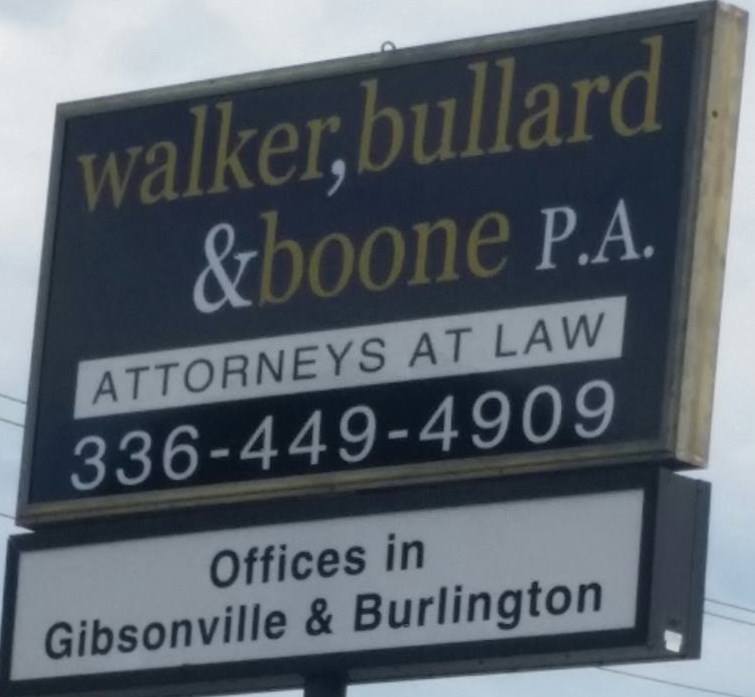 Walker & Bullard PA | 229 E Main St, Gibsonville, NC 27249, USA | Phone: (336) 449-4909