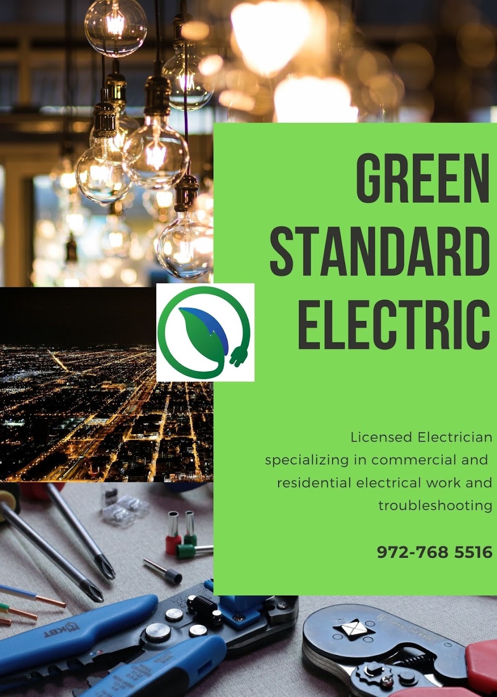 Green Standard Electric | 517 Highpark Ct, Lake Dallas, TX 75065, USA | Phone: (972) 768-5516