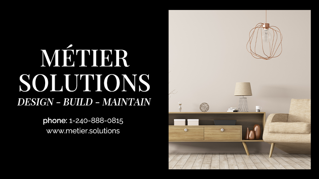 Métier Solutions | 19801 Bramble Bush Dr, Gaithersburg, MD 20879, USA | Phone: (240) 888-0815