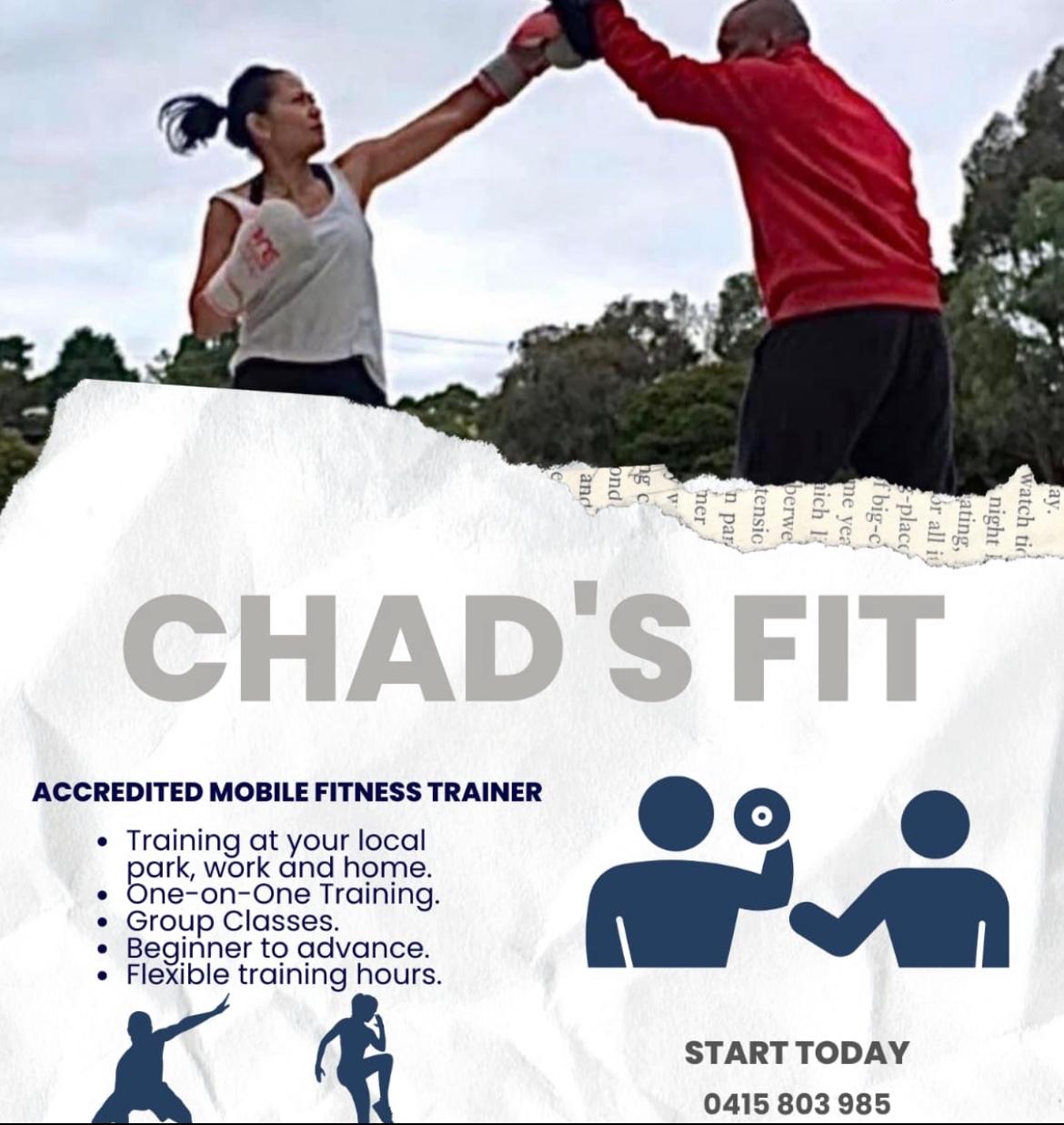 chadsfit | 84 Polaris Dr, Doncaster East VIC 3109, Australia | Phone: 0415 803 985