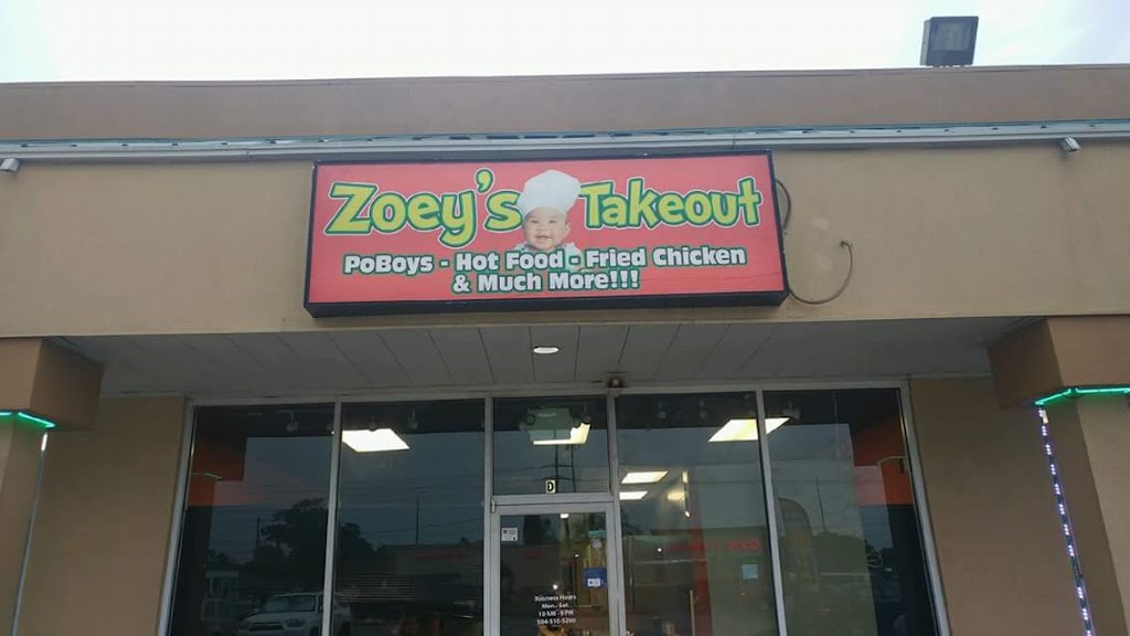 Zoeys Takeout | 2625 Paris Rd, Chalmette, LA 70043, USA | Phone: (504) 441-9661