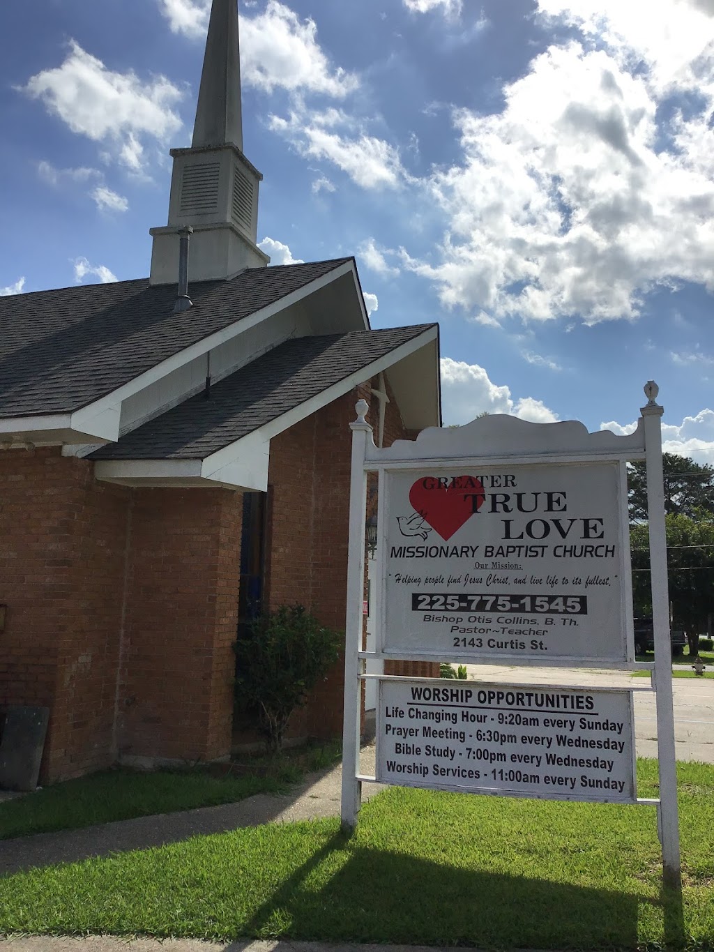 Greater True Love Missionary Baptist Church | 2143 Curtis St, Baton Rouge, LA 70807, USA | Phone: (225) 775-1545