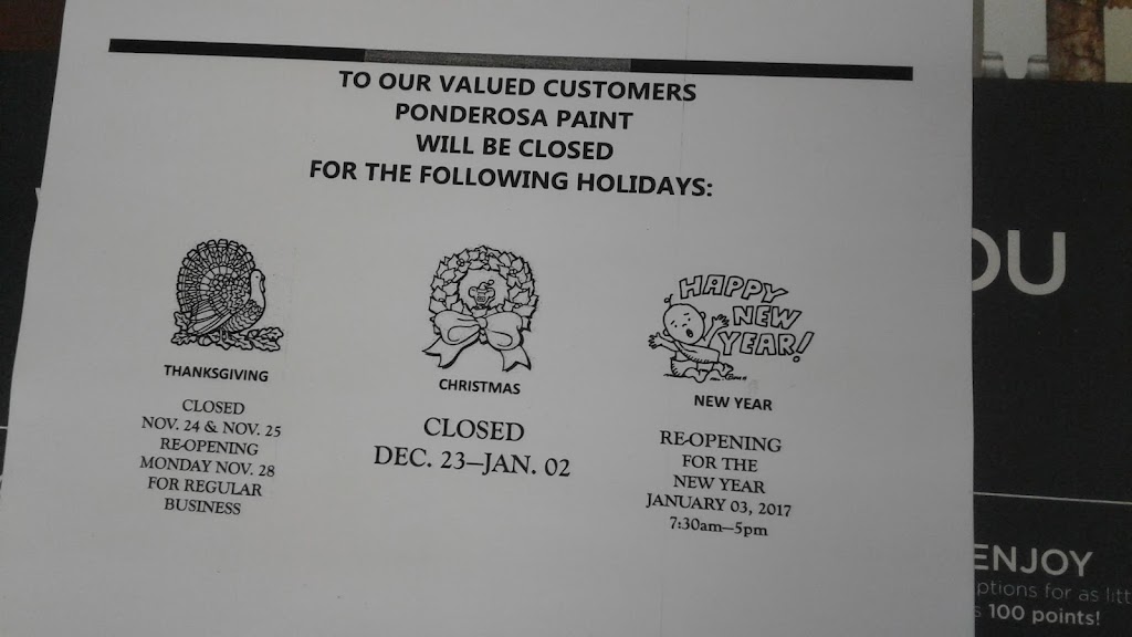 Ponderosa Paint Co | 5626 E Shields Ave, Fresno, CA 93727, USA | Phone: (559) 291-0664