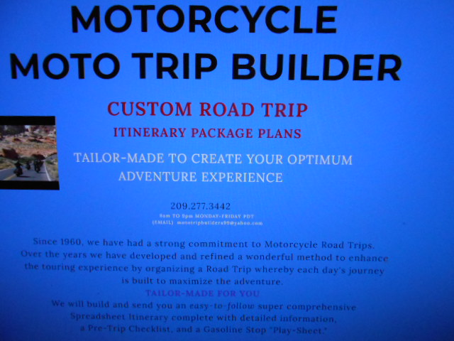 MOTOTRIPBUILDER | 2521 Palora Ave, Atwater, CA 95301, USA | Phone: (209) 277-3442