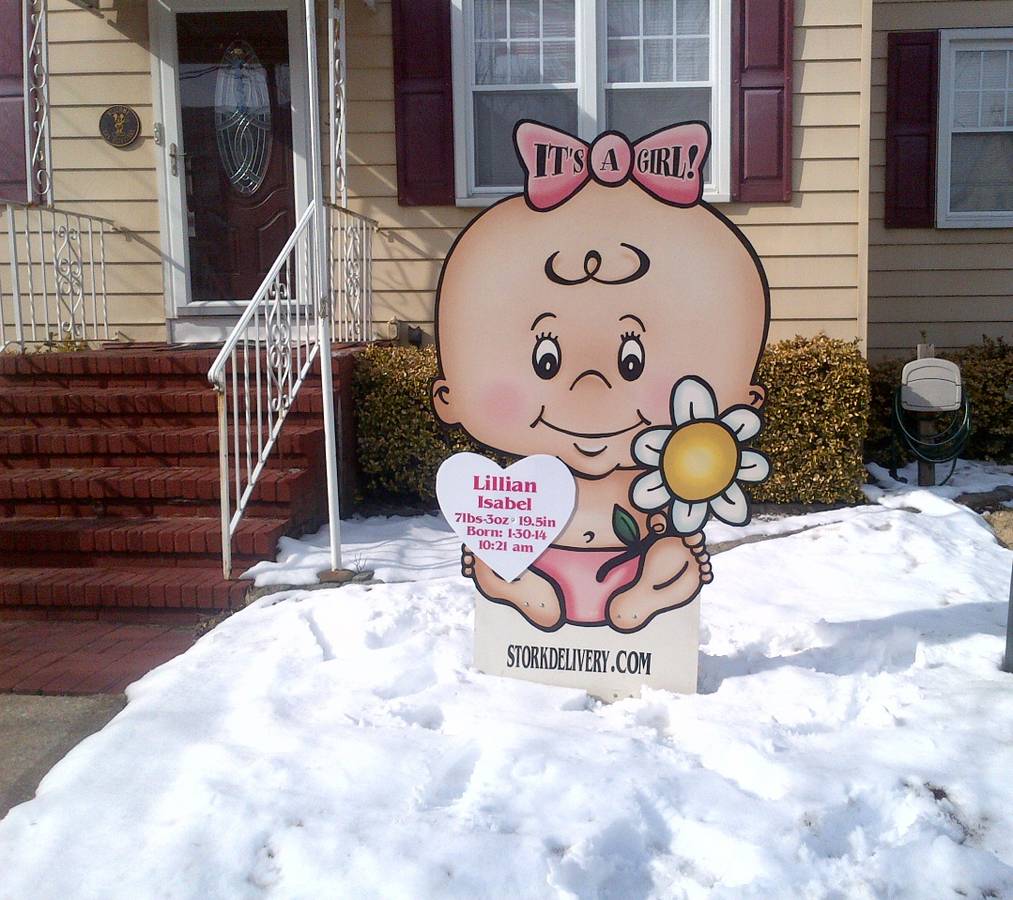 The Stork Network Sign Rentals - Birth Announcement Yard Signs | 893 Westwood Ave., River Vale, NJ 07675, USA | Phone: (201) 933-7721