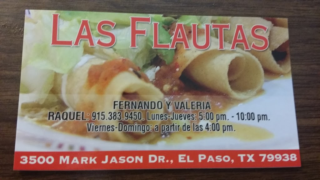 Las Flautas H & H | 3500 Mark Jason Dr, El Paso, TX 79938, USA | Phone: (915) 383-9450