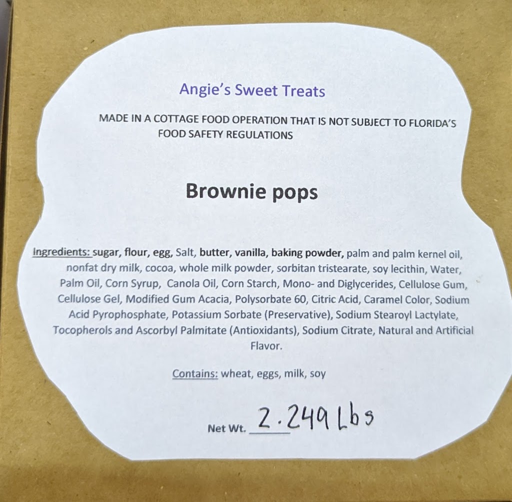 Angies Sweet Treats, LLC Florida | 1236 Sparton Ave, Port Orange, FL 32127, USA | Phone: (386) 872-0343