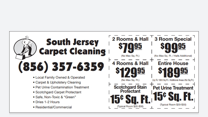 South Jersey Carpet Cleaning | 751 Raritan Ave, Atco, NJ 08004, USA | Phone: (856) 357-6359