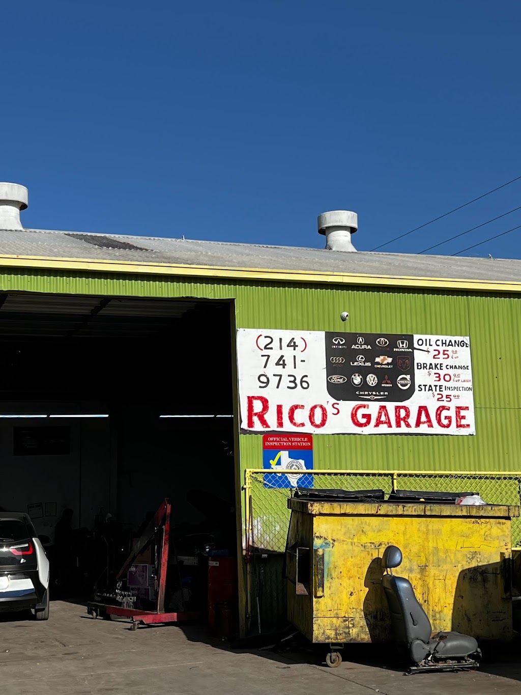 Ricos Garage | 2804 Esmalda Dr, Dallas, TX 75212, USA | Phone: (214) 741-9736