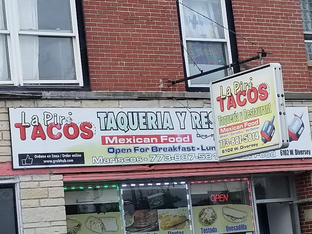 La Piri Tacos Taqueria | 6102 W Diversey Ave, Chicago, IL 60639, USA | Phone: (773) 887-5814