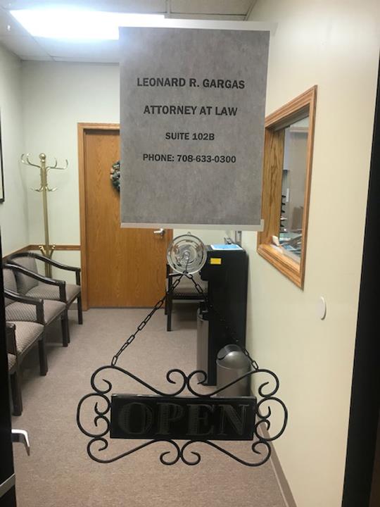Law Office Of Leonard R. Gargas | 20855 South La Grange Road Ste 102B, Frankfort, IL 60423, USA | Phone: (708) 633-0300