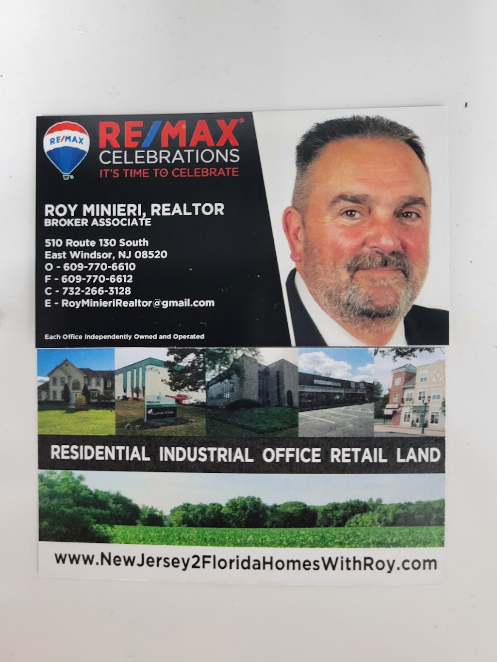 Roy Minieri / ReMax Celebrations | 510 US-130 South, East Windsor, NJ 08520, USA | Phone: (732) 266-3128