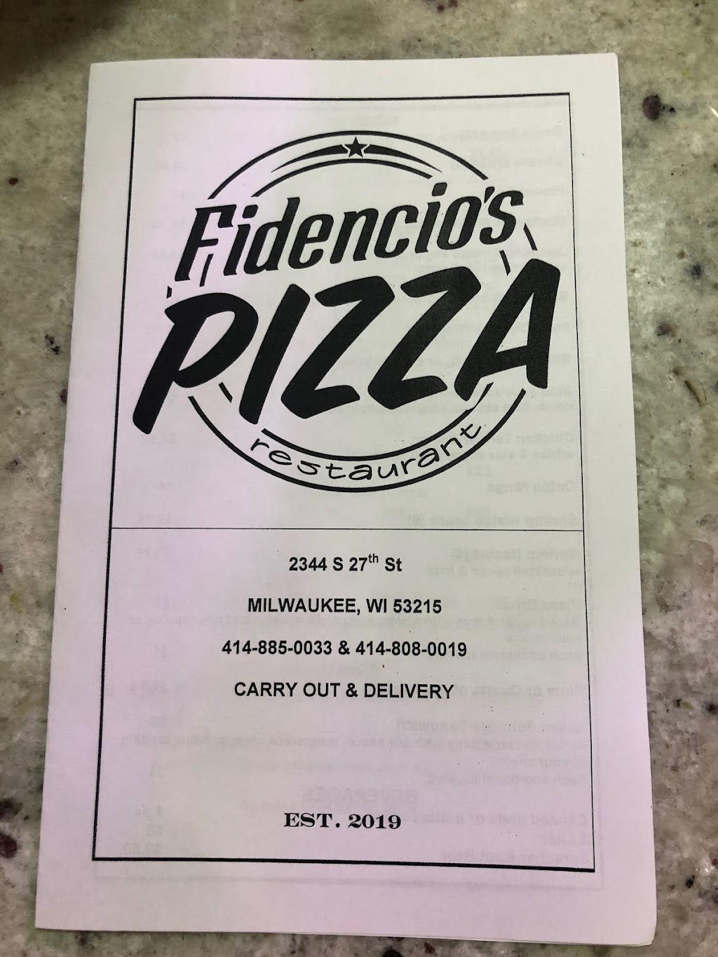 Fidencios Pizza Restaurant | 2344 S 27th St, Milwaukee, WI 53215, USA | Phone: (414) 885-0033