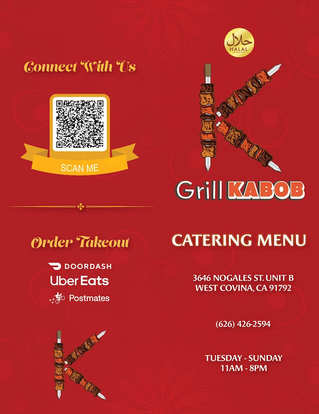 K Grill Kabob | 3646 Nogales St ste b, West Covina, CA 91792, USA | Phone: (626) 426-2594