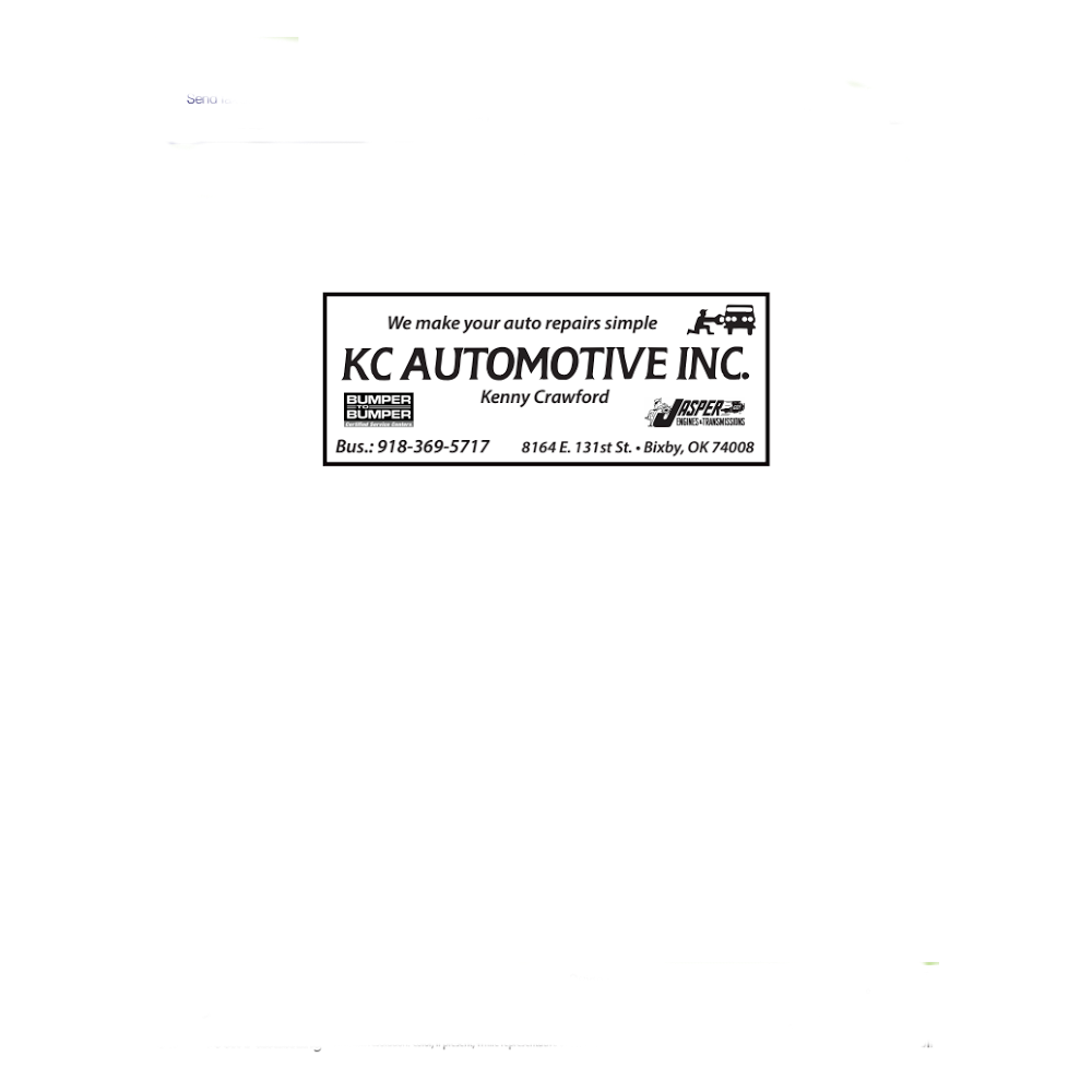 K. C. Automotive, Inc. | 8164 East 131st St S, Bixby, OK 74008, USA | Phone: (918) 369-5717