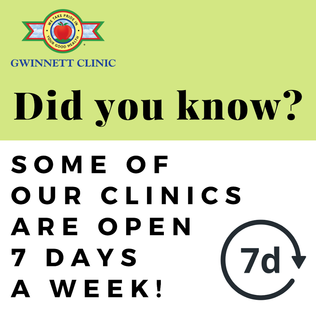 Gwinnett Clinic | 2327 Winder Hwy, Dacula, GA 30019, USA | Phone: (770) 962-0054
