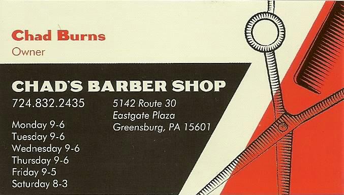 Chads Barber Shop | 5142 State Route 30 Eastgate Plaze, Greensburg, PA 15601, USA | Phone: (724) 832-2435