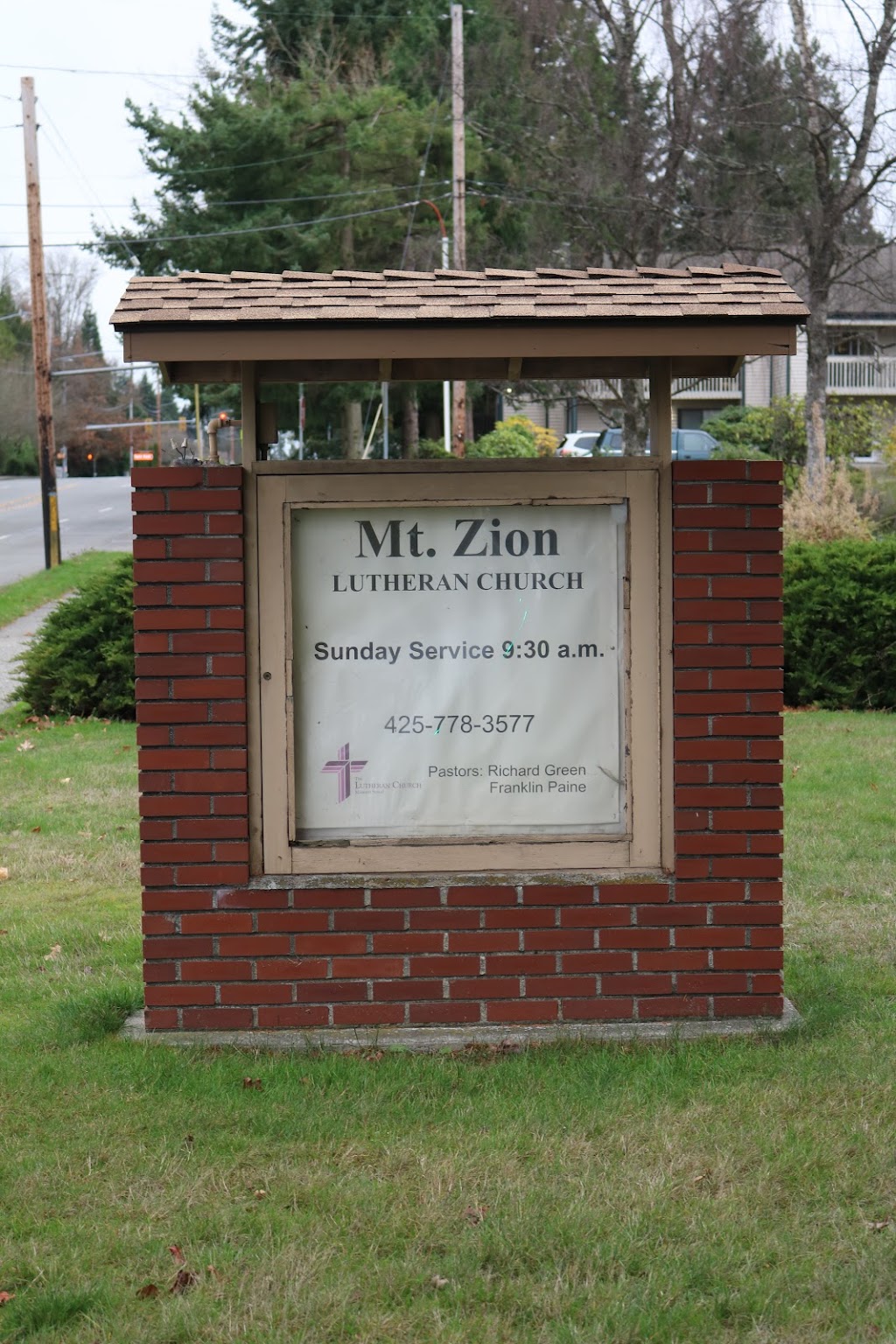 Mt Zion Lutheran Church | 21428 44th Ave W, Mountlake Terrace, WA 98043, USA | Phone: (425) 778-3577