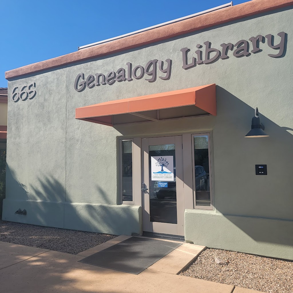 Green Valley-Sahuarita Genealogy Library | 665 S Park Centre Ave, Green Valley, AZ 85614, USA | Phone: (520) 648-4016