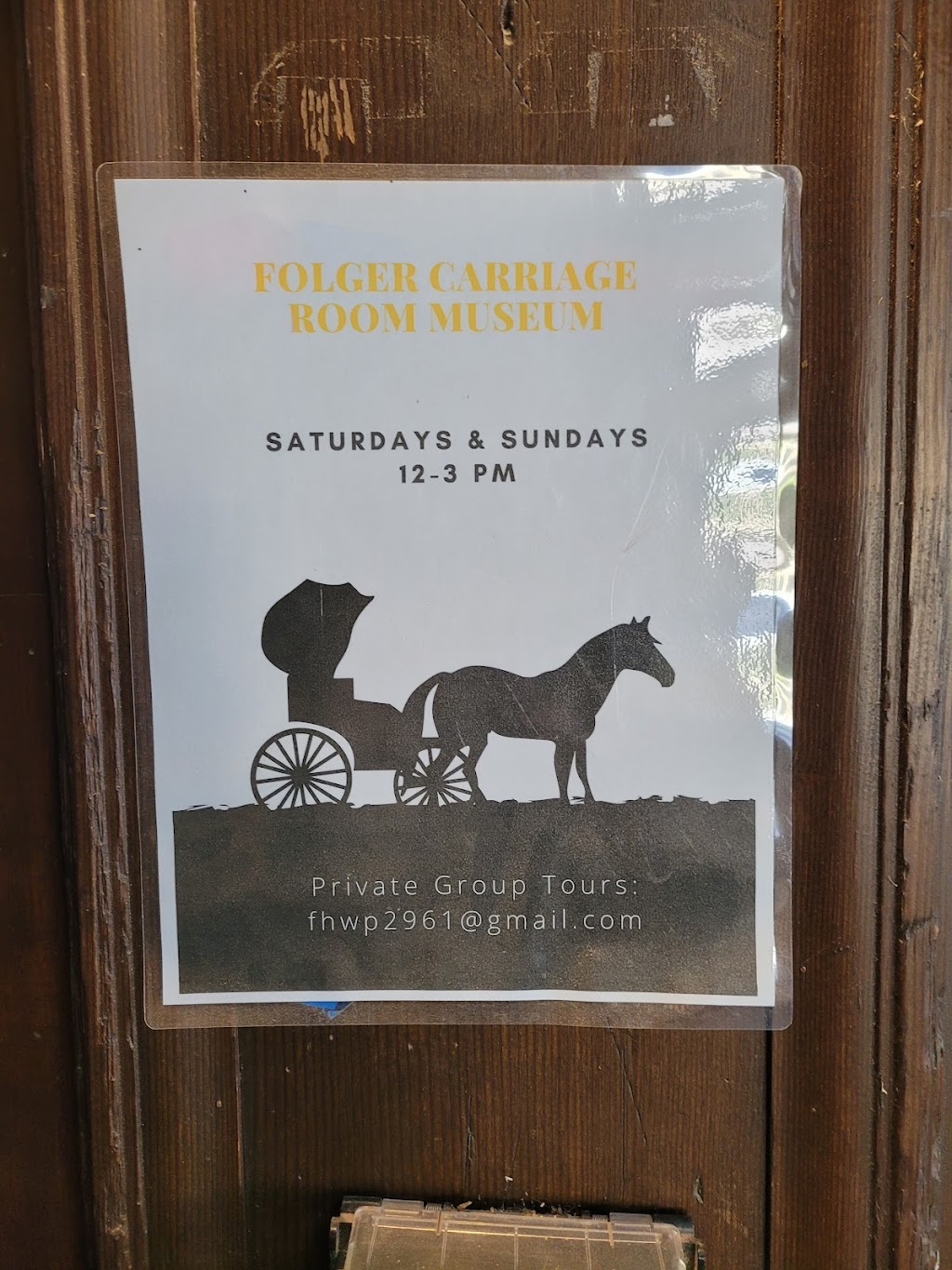 Carriage House Museum | 4040 Woodside Rd, Woodside, CA 94062, USA | Phone: (650) 851-1210