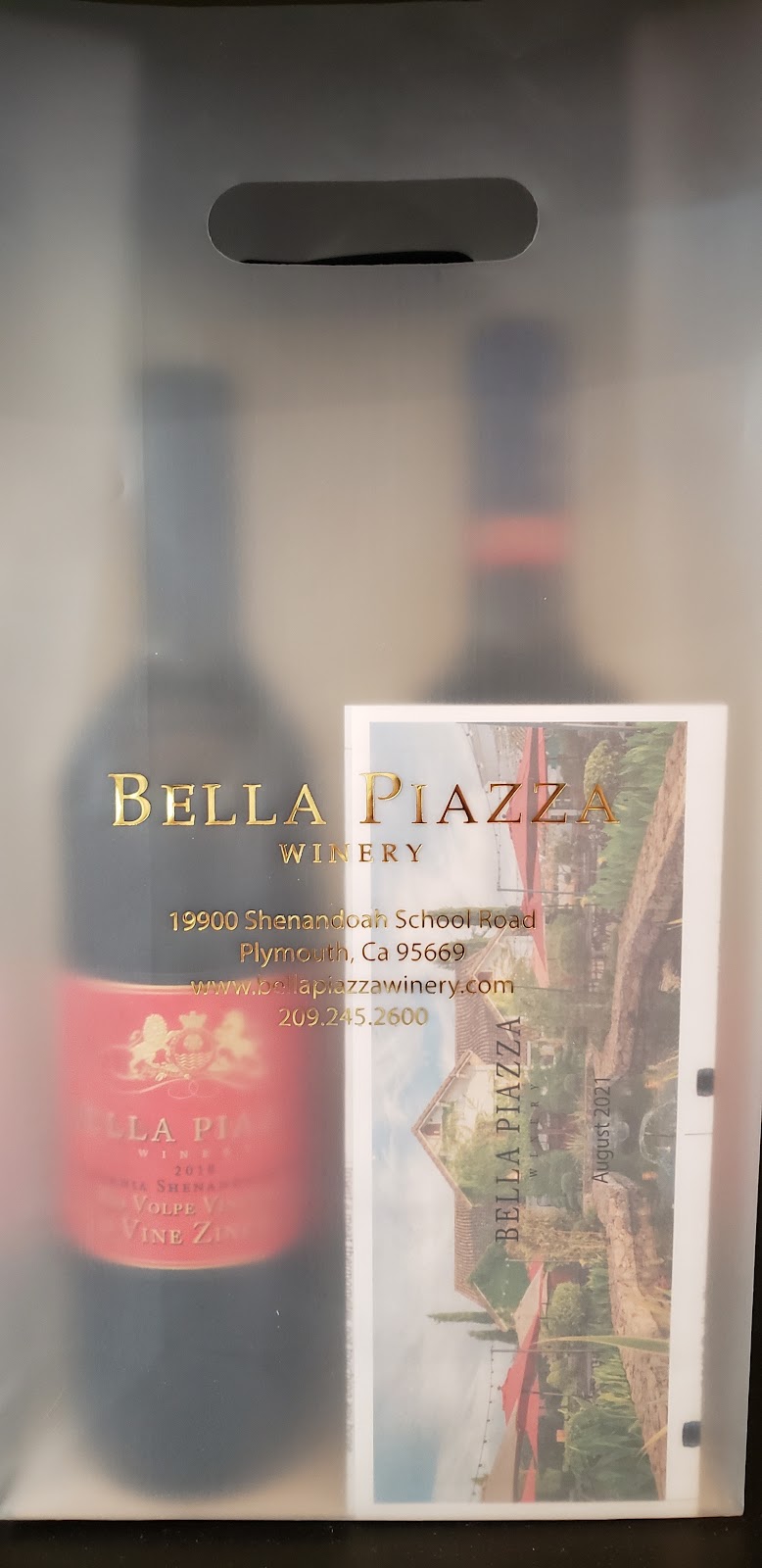 Bella Piazza Winery | 19900 Shenandoah School Rd, Plymouth, CA 95669, USA | Phone: (209) 245-4600