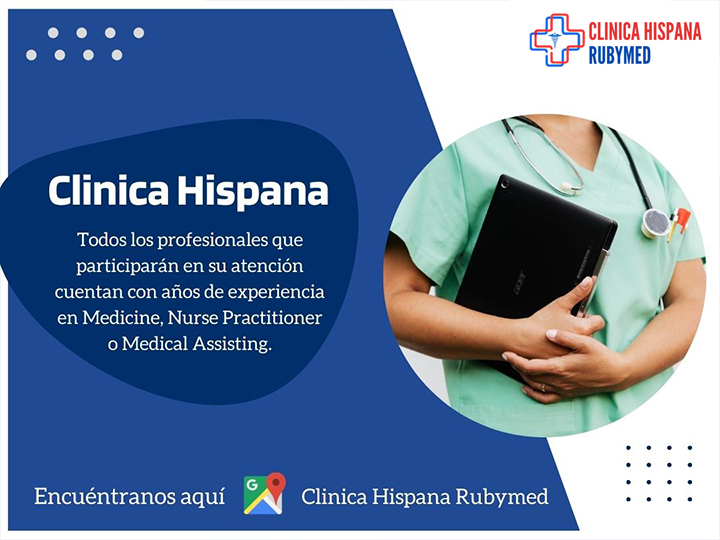 Clinica Hispana Rubymed - Katy | 5304 E 5th St Ste 113, Katy, TX 77493, United States | Phone: (346) 818-3196