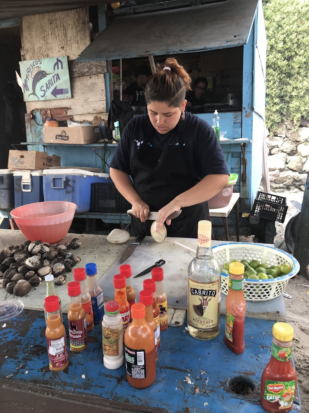 Mariscos Sarita | C. Olas Altas 5, Popotla, 22710 Rosarito, B.C., Mexico | Phone: 646 427 5430