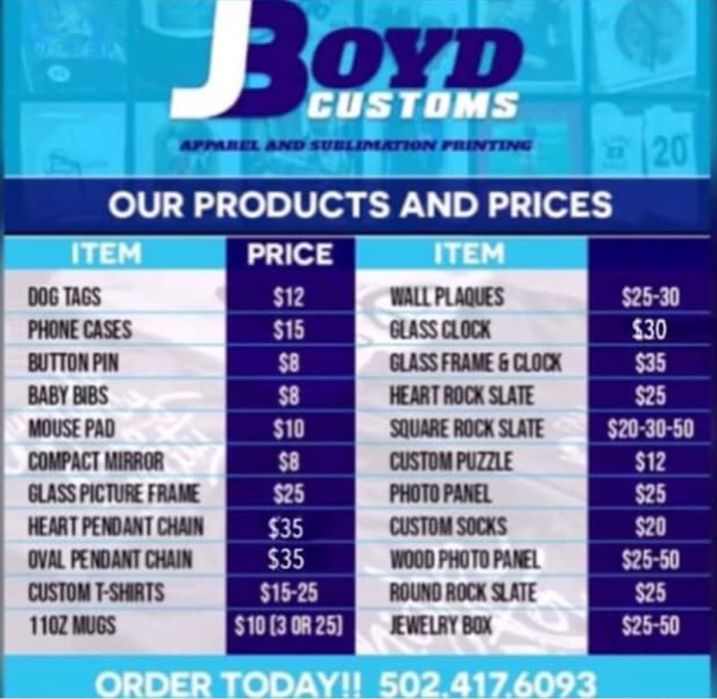 Jboyd Customs | 7273 Dixie Hwy, Louisville, KY 40258, USA | Phone: (502) 417-6093