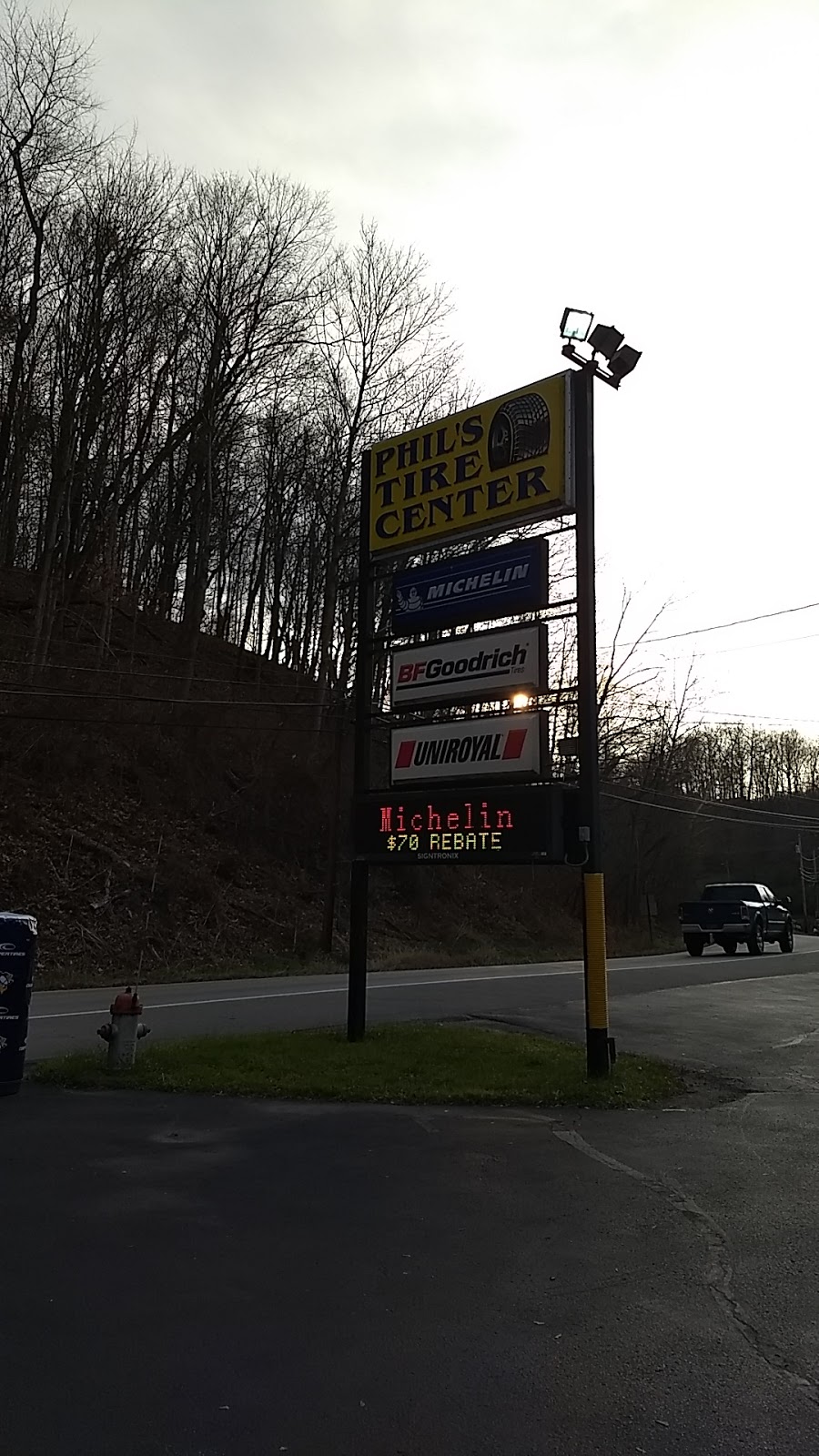 Phils Tire Center | 250 Gilliespie Hollow Rd, Fayette City, PA 15438, USA | Phone: (724) 326-5630