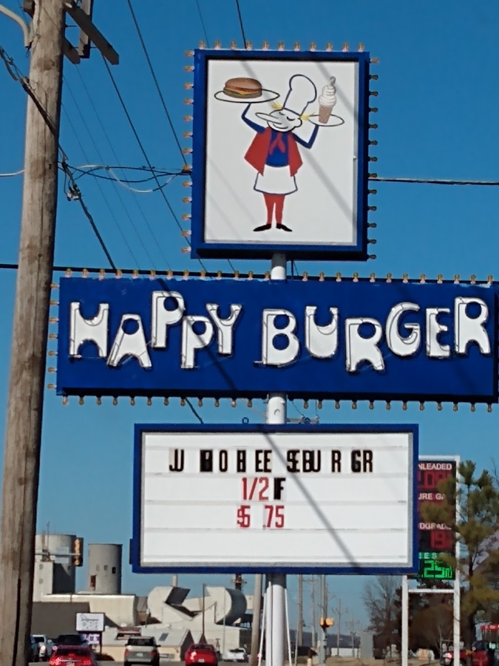 Happy Burger | 215 N Mission St, Sapulpa, OK 74066, USA | Phone: (918) 224-7750