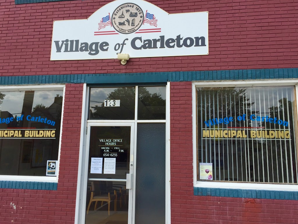 Carleton Village Office | 1230 Monroe St, Carleton, MI 48117 | Phone: (734) 654-6255