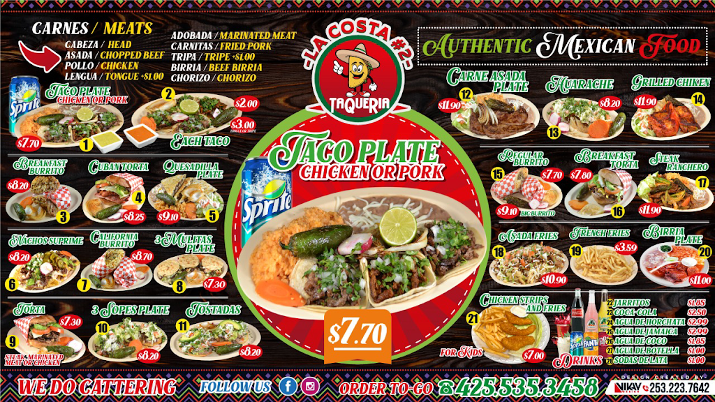 La Costa Taqueria | 116 128th St SE, Everett, WA 98208, USA | Phone: (425) 499-8829