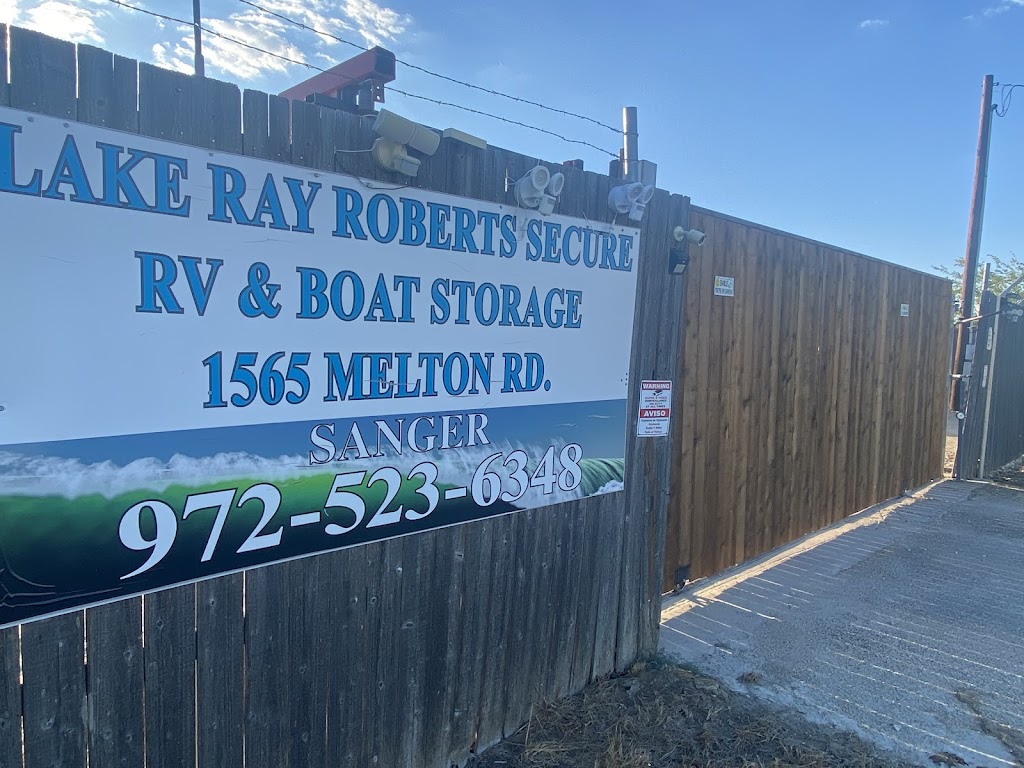 Lake Ray Roberts RV & Boat Storage | 1565 Melton Rd, Sanger, TX 76266, USA | Phone: (972) 523-6348