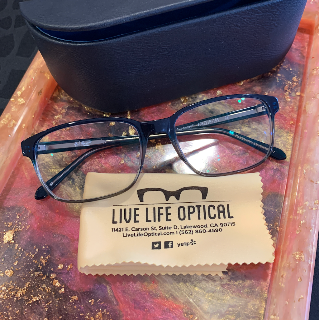 Live Life Optical Inc | 11421 E Carson St D, Lakewood, CA 90715 | Phone: (562) 860-4590