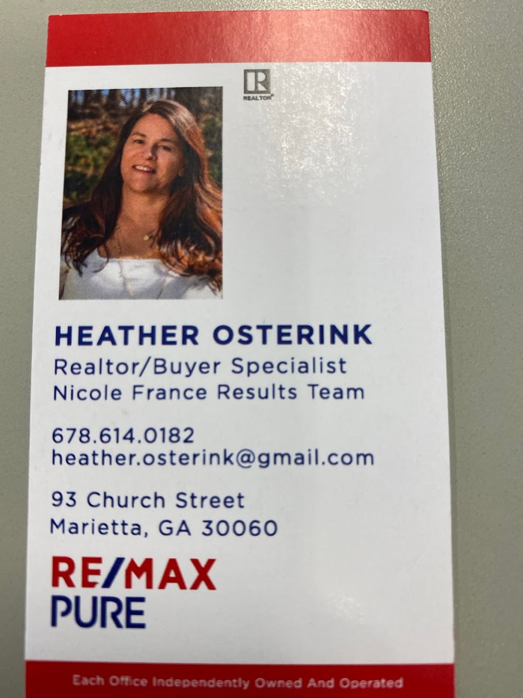 Heather Osterink Remax Pure | 451 Estates View Dr, Acworth, GA 30101, USA | Phone: (678) 614-0182