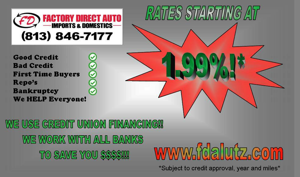 Factory Direct Auto LLC | 25206 Wesley Chapel Blvd, Lutz, FL 33559, USA | Phone: (813) 846-7177