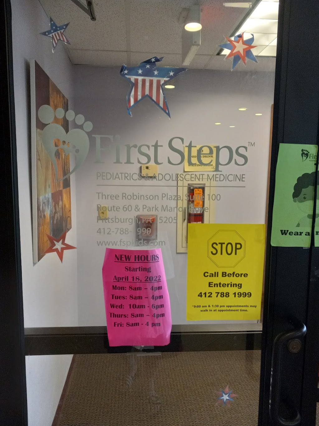 First Steps Pediatrics | 3 Robinson Plaza, Pittsburgh, PA 15205, USA | Phone: (412) 788-1999