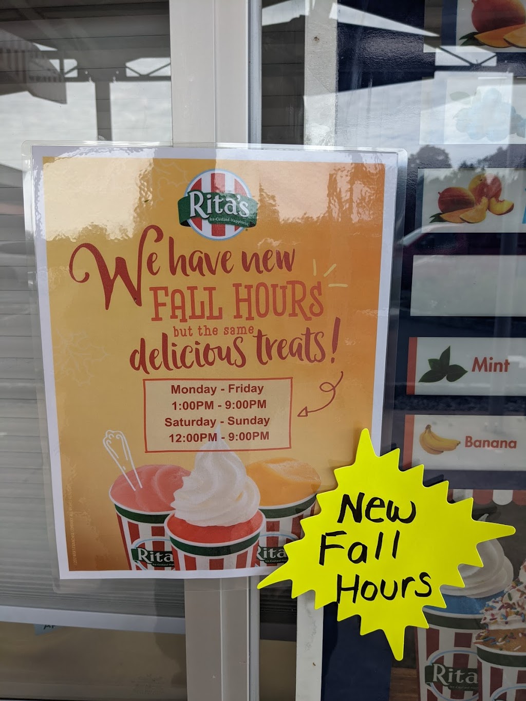 Ritas Italian Ice & Frozen Custard | 301 N Harrison St #290, Princeton, NJ 08540, USA | Phone: (609) 285-5159