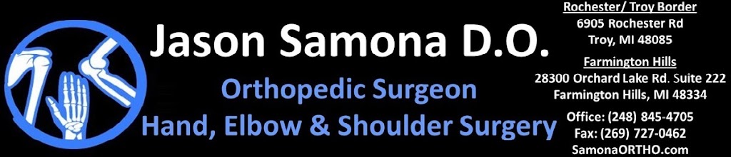 Dr. Jason S. Samona, DO | 6905 Rochester Rd, Troy, MI 48085, USA | Phone: (248) 845-4705