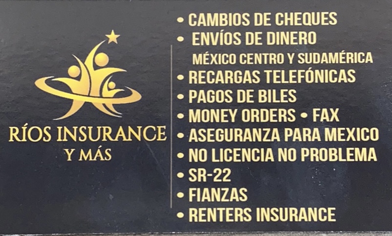 Rios Insurance Y Mas | 2329 W Shady Grove Rd, Irving, TX 75061, USA | Phone: (972) 720-0808